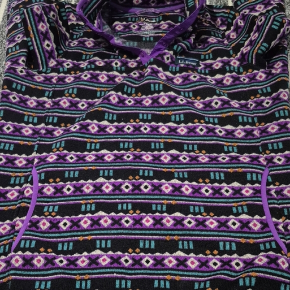 L.L.Bean Sweater Fleece Pullover - Picture 3 of 8